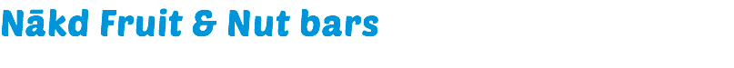 Nākd Fruit & Nut bars